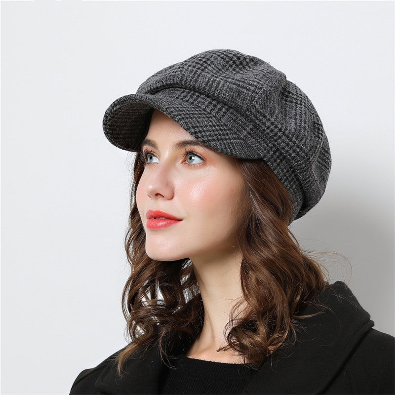 Paris Vintage Check Cap
