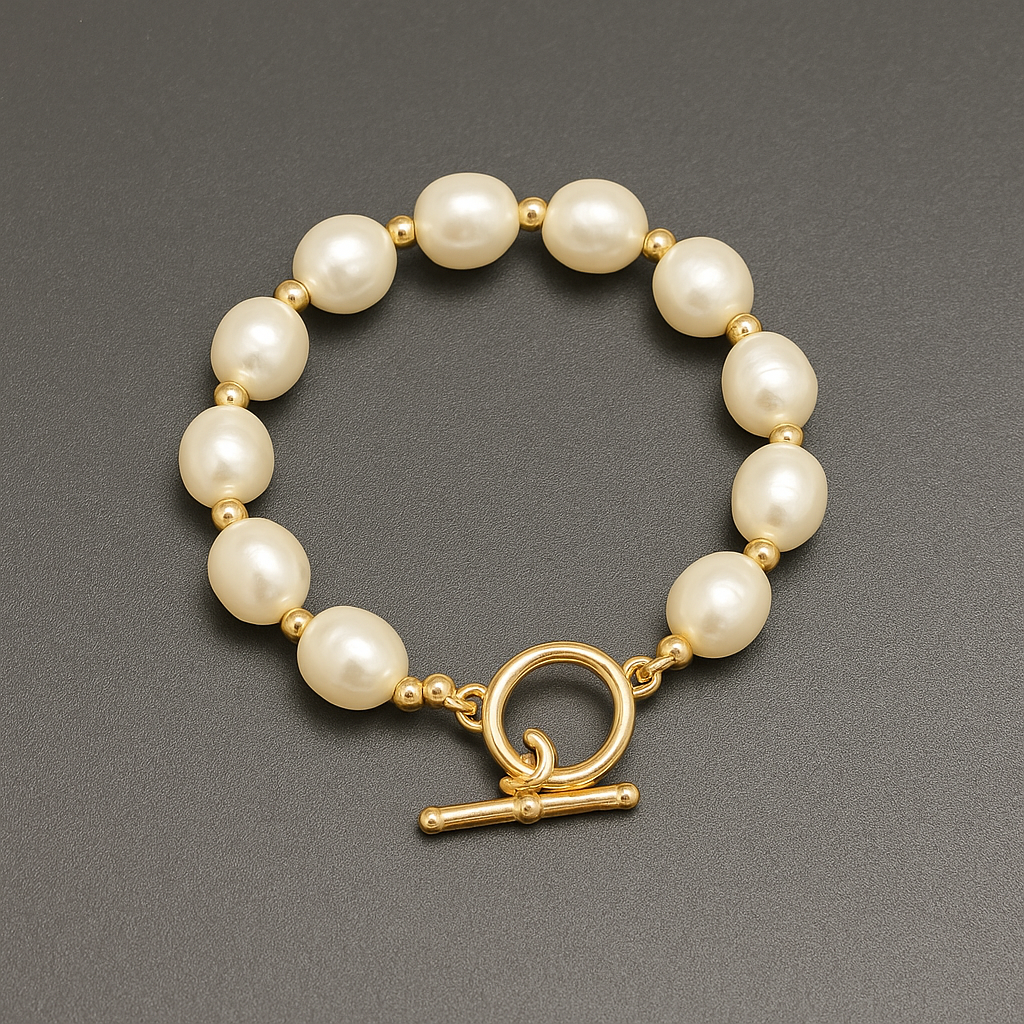 Baroque Pearl Elegance Bracelet - Handgemaakte Parelarmband
