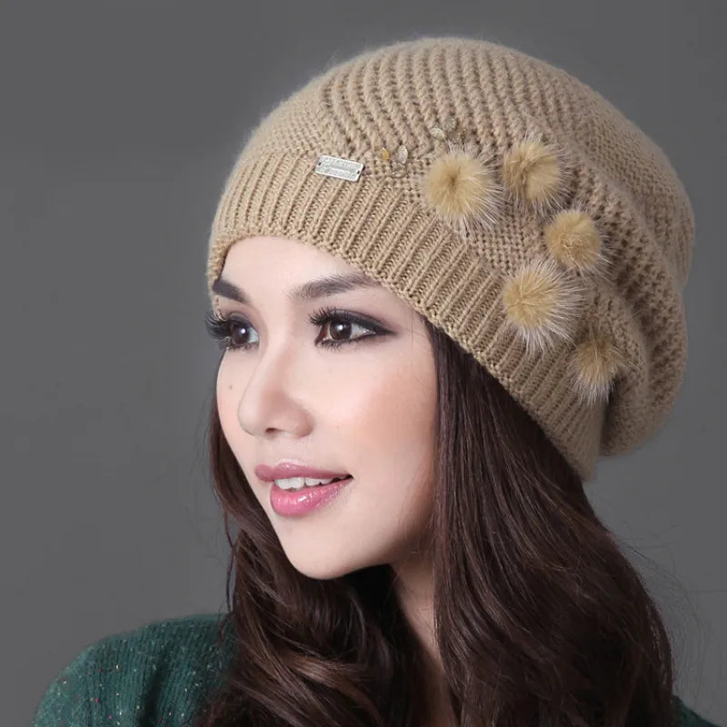 Vienna Elegance Pom Beanie