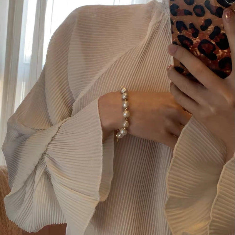 Baroque Pearl Elegance Bracelet - Handgemaakte Parelarmband