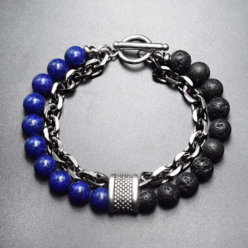 Florence Natural Stone Men’s Bracelet