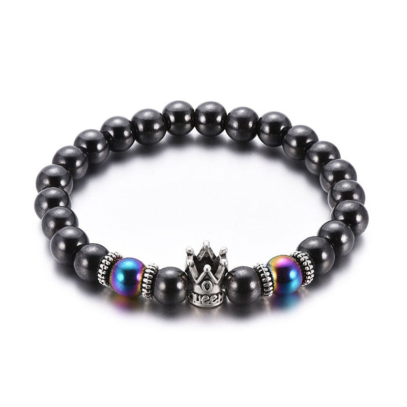 Crown Obsidian Power Bracelet