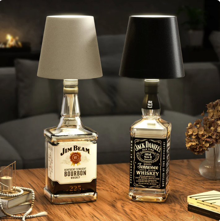 Draadloze LED Wijnfles Lamp – Sfeervol & Oplaadbaar