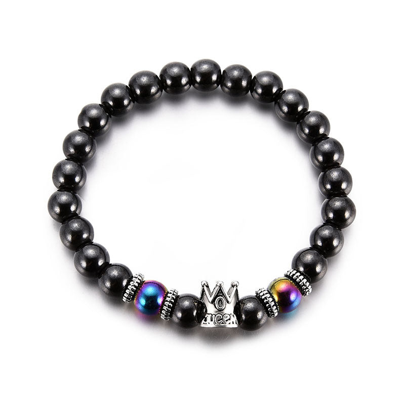 Crown Obsidian Power Bracelet